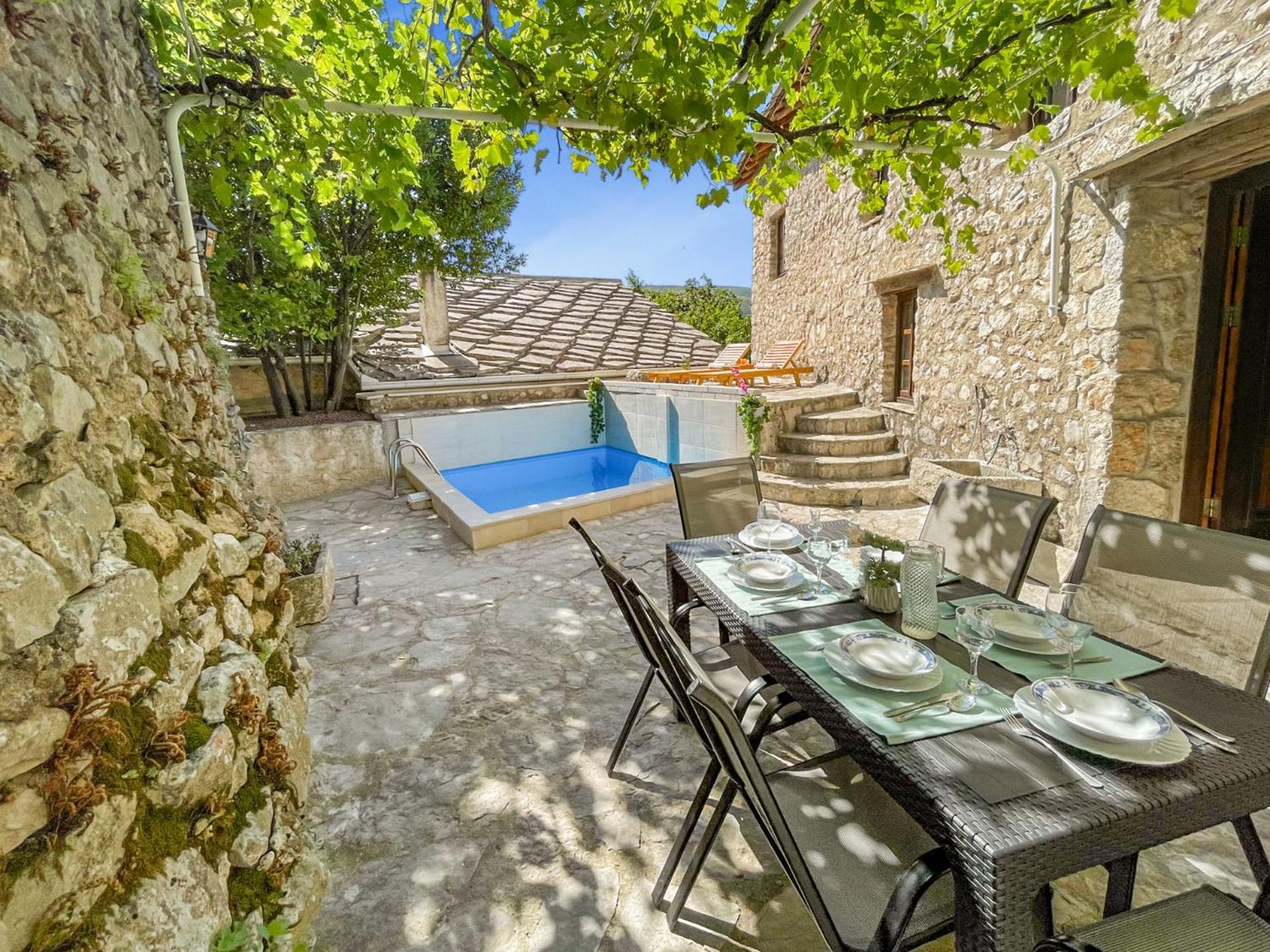 Villa Historic Pocitelj With Pool And Incredible Views On The River And Landmarks Εξωτερικό φωτογραφία